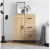 vidaXL Buffet chêne sonoma 69,5x34x90 cm bois d'ingénierie