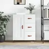 vidaXL Buffet blanc 69,5x34x90 cm bois d'ingénierie