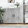 vidaXL Buffet gris béton 69,5x34x90 cm bois d'ingénierie