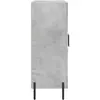 vidaXL Buffet gris béton 69,5x34x90 cm bois d'ingénierie