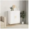 vidaXL Buffet blanc 69,5x34x90 cm bois d'ingénierie