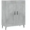 vidaXL Buffet gris béton 69,5x34x90 cm bois d'ingénierie