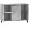 vidaXL Armoire salle de bain gris béton 80x33x60cm bois d'ingénierie