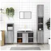 vidaXL Armoire salle de bain sonoma gris 80x33x60 cm bois d'ingénierie