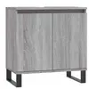 vidaXL Armoire de bain sonoma gris 58x33x60 cm bois d'ingénierie