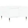 vidaXL Table basse blanc 55x55x36,5 cm bois d'ingénierie