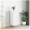 vidaXL Buffet blanc 34,5x34x90 cm bois d'ingénierie