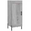 vidaXL Buffet Sonoma gris 34,5x34x90 cm Bois d'ingénierie