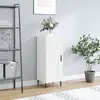 vidaXL Buffet blanc 34,5x34x90 cm bois d'ingénierie