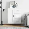 vidaXL Buffet blanc 69,5x34x90 cm bois d'ingénierie