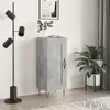 vidaXL Buffet Gris béton 34,5x34x90 cm Bois d'ingénierie