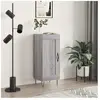 vidaXL Buffet Sonoma gris 34,5x34x90 cm Bois d'ingénierie