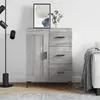 vidaXL Buffet sonoma gris 69,5x34x90 cm bois d'ingénierie