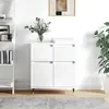 vidaXL Buffet Blanc 60x35x70 cm Bois d'ingénierie