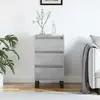 vidaXL Buffet gris béton 40x35x70 cm bois d'ingénierie