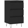 vidaXL Buffet noir 40x35x70 cm bois d’ingénierie