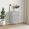 vidaXL Buffet gris béton 40x35x70 cm bois d'ingénierie