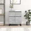 vidaXL Buffet Gris béton 60x35x70 cm Bois d'ingénierie