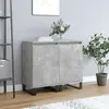 vidaXL Buffets 2 pcs gris béton 40x35x70 cm bois d'ingénierie