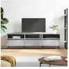 vidaXL Meuble TV gris béton 150x30x44,5 cm bois d'ingénierie
