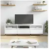 Non communiqué vidaXL Meuble TV blanc 150x30x44,5 cm bois d'ingénierie