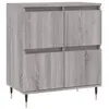 vidaXL Buffet Sonoma gris 60x35x70 cm Bois d'ingénierie