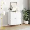vidaXL Buffet Blanc 60x35x70 cm Bois d'ingénierie