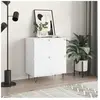vidaXL Buffet Blanc 60x35x70 cm Bois d'ingénierie