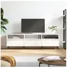 vidaXL Meuble TV blanc 150x30x44,5 cm bois d'ingénierie