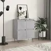 vidaXL Buffet Gris béton 60x35x70 cm Bois d'ingénierie