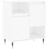 vidaXL Buffet Blanc brillant 60x35x70 cm Bois d'ingénierie
