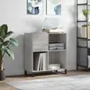 vidaXL Armoire à disques sonoma gris 84,5x38x89 cm bois d'ingénierie
