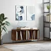 vidaXL Armoire à disques chêne fumé 100x38x48 cm bois d'ingénierie