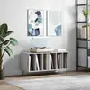 vidaXL Armoire à disques sonoma gris 100x38x48 cm bois d'ingénierie