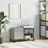 vidaXL Armoire à disques sonoma gris 85x38x48 cm bois d'ingénierie