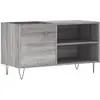 Armoire À Disques Sonoma Gris 85x38x48 Cm Bois D'Ingénierie Vidaxl