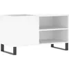 vidaXL Armoire à disques blanc 85x38x48 cm bois d'ingénierie