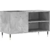 vidaXL Armoire à disques gris béton 85x38x48 cm bois d'ingénierie