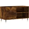 vidaXL Armoire à disques chêne fumé 85x38x48 cm bois d'ingénierie