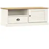 vidaXL Meuble TV VIGO blanc 106x40x40 cm bois massif de pin