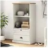 vidaXL Bibliothèque VIGO blanc 60x35x114,5 cm bois massif de pin