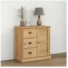 vidaXL Buffet avec tiroirs VIGO 78x40x75 cm bois massif de pin