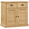 vidaXL Buffet avec tiroirs VIGO 78x40x75 cm bois massif de pin