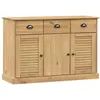 vidaXL Buffet avec tiroirs VIGO 113x40x75 cm bois massif de pin