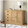 vidaXL Buffet avec tiroirs VIGO 113x40x75 cm bois massif de pin