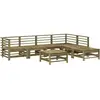 vidaXL Salon de jardin 7 pcs bois de pin imprégné