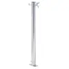 vidaXL Colonne à eau de jardin 60 cm acier inoxydable rond