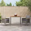 vidaXL Ensemble à dîner de jardin 3 pcs avec coussins - Résine tressée