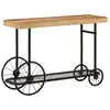 Table console 112x36x76 cm bois massif de manguier et fer vidaXL