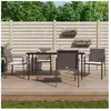 vidaXL Chaises de jardin et coussins lot de 4 marron 56x59x84 cm rotin